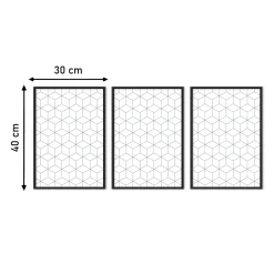 ZESTAW X3 PLAKAT W RAMIE LATARNIA MORZE PLAŻA BOHO 30x40cm