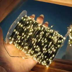 Zewnętrzne lampki choinkowe 1000 LED 100m barwa ciepła biała
