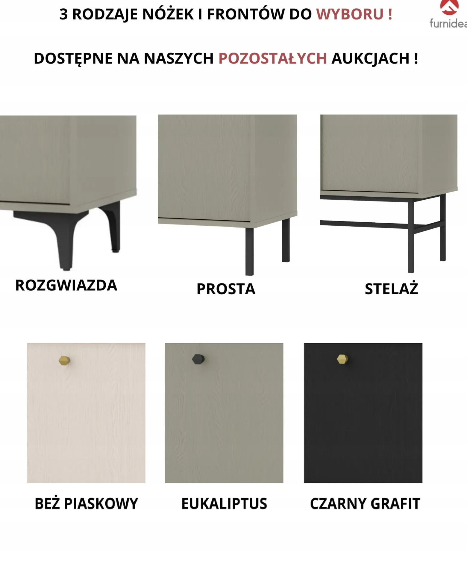 ZIELONA KOMODA 83 cm AVILA Proste METALOWE Nogi Uchwyty 2D