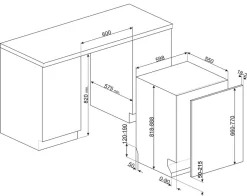 Zmywarka Smeg STL7322BQL