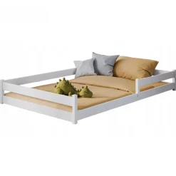 ZOFIA 120x200 białe łóżko montessori podłogowe dziecięce Lano Meble