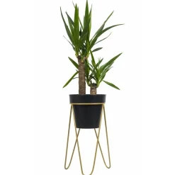 Złoty nowoczesny kwietnik Loft 50 cm